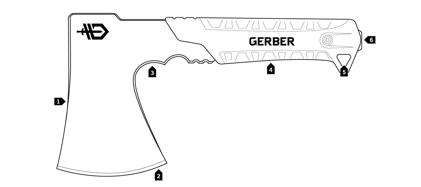 Gerber Pack Hatchet - Flat Sage