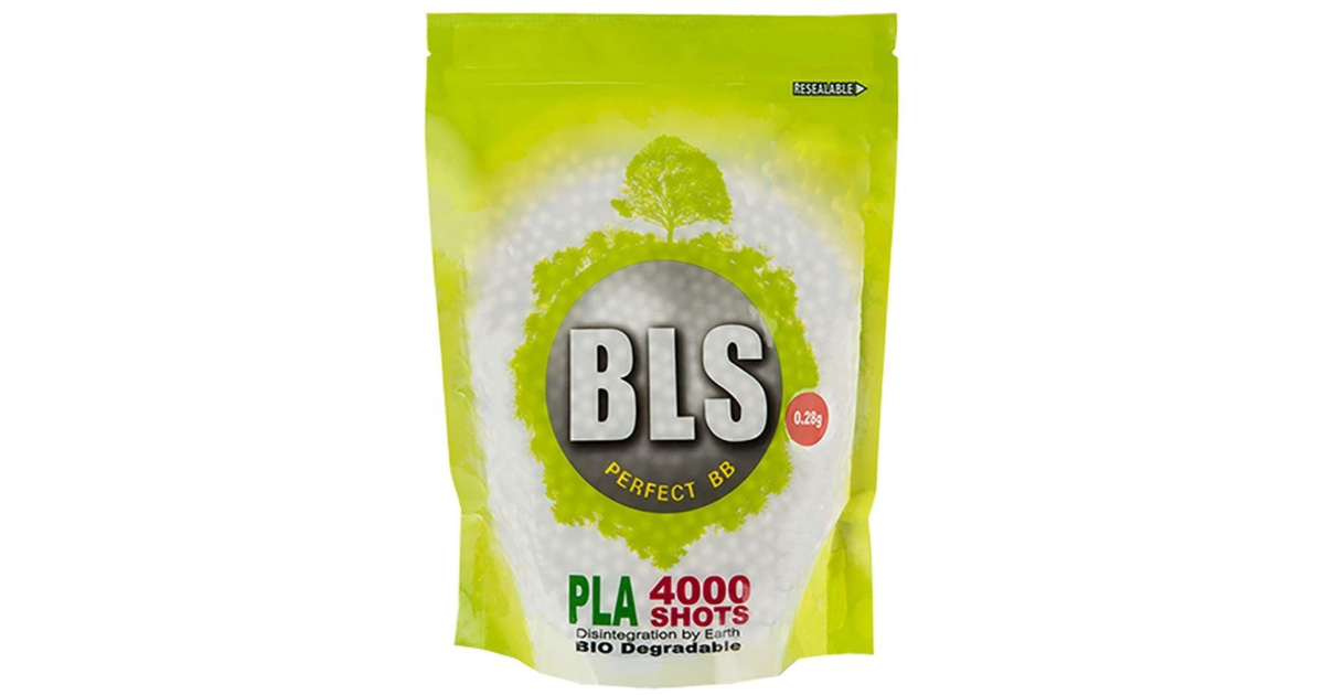 Airsoft bullets 6mm BLS Bio 0,25g, 4000 pcs, 1kg | Armed