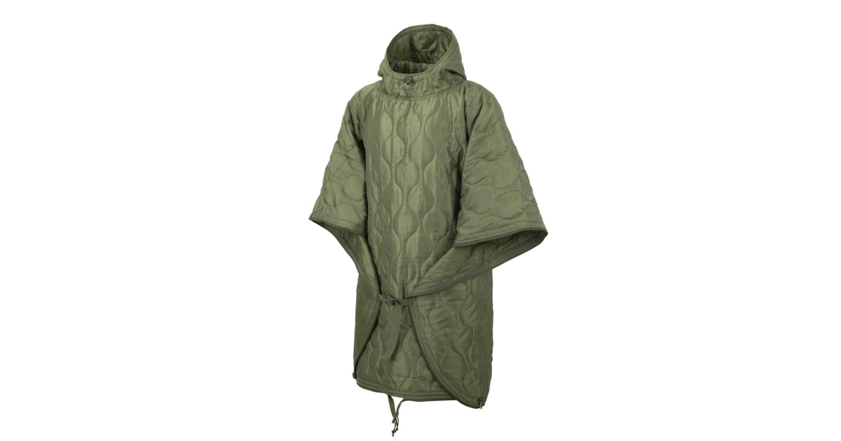 Poncho Imperméable Helikon-Tex US Earth Brown - Polyester Rapide Séchage, 210x145 Cm, Se Plie En Sac 14x22 Cm, Léger 500g