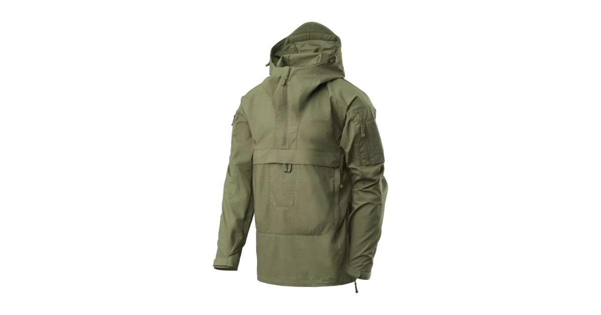 Tracer Anorak Jacket, Helikon, Olive Green, M | Armed