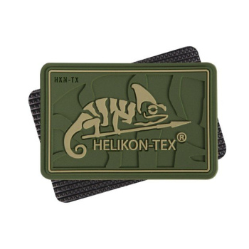 Nášivka s logem Helikon-Tex, PVC, Olivová