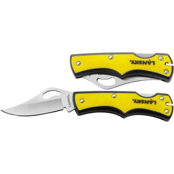 Small Lockback Pocket Knife, yellow, Lansky