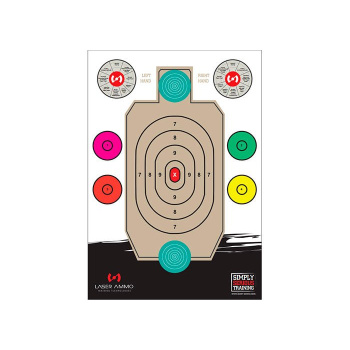 Heavy Gage 16"x23" Paper Target, Laser Ammo