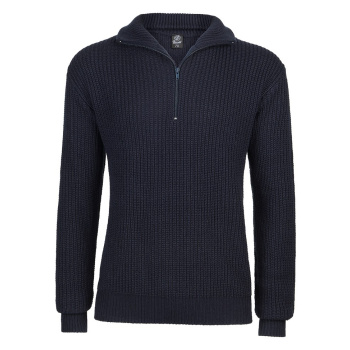 Men's sweater Marine Pullover Troyer, Brandit, Navy Blue, S