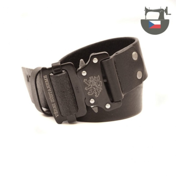 Leather belt with Speed Buckle, O.T.T.