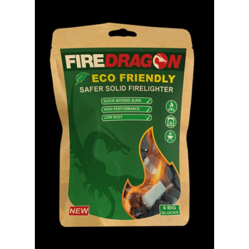 Ekologický pevný podpalovač FireDragon, 6 ks, BCB