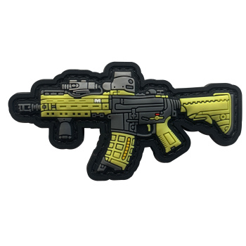 3D PVC velcro nášivka s motivem zbraně AR-15