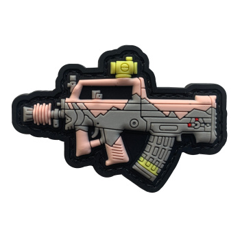 3D PVC velcro patch with Tavor weapon motif