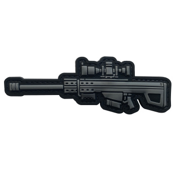 3D PVC velcro patch with weapon motif "Sniper"