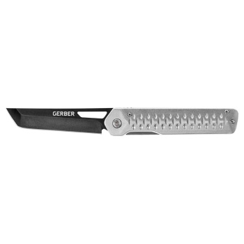 Ayako Folding Pocket Knife, fine edge, silver, Gerber