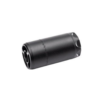 Linear compensator "pig" - with straight thread 1 / 2-28 for caliber 5.56, black, Surefire