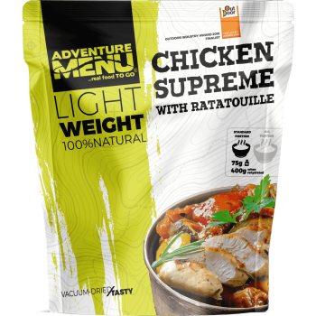 Vacuum Dried Chicken Supreme w/ Ratatouille – Lightweight, Adventure Menu