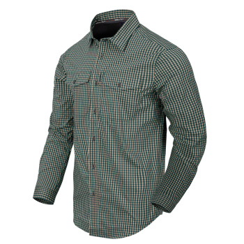 Covert Concealed Carry Shirt, long sleeve, Savage Green, checkered, S, Helikon