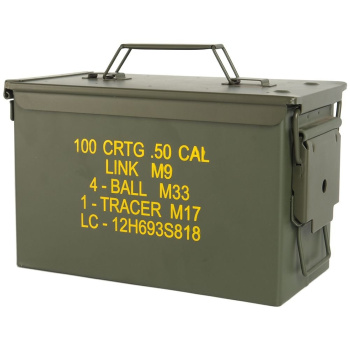 Decorative U.S. Ammunition box Steel M2A1 CAL .50, Mil-Tec