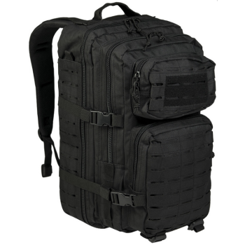 U.S. Backpack Assault Laser cut, large, 36 L, Mil-tec, Black