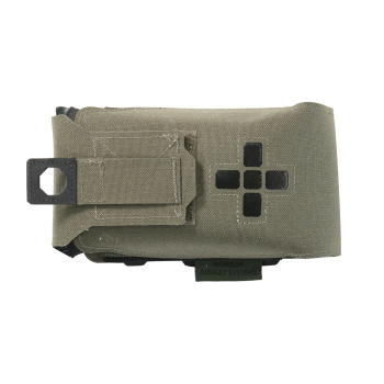Small Horizontal Individual First Aid Kit pouch, Laser Cut, Warrior, ranger green