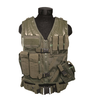 USMC Combat Vest with Belt, Olive, Mil-Tec