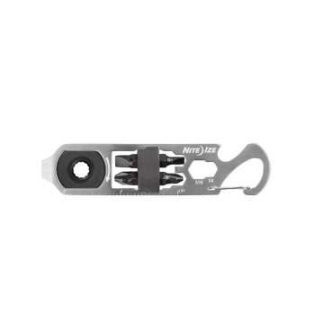 Multifunctional carabiner with Doohickey Ratchet Key Tool, Nite Ize