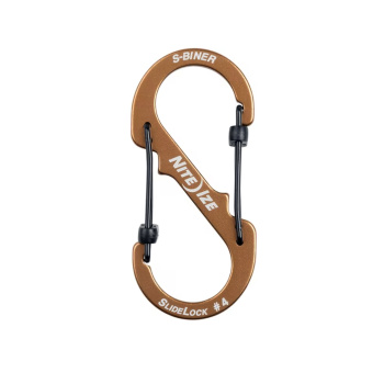 Aluminum double-sided carabiner with S-Biner SlideLock safety lock, Nite Ize