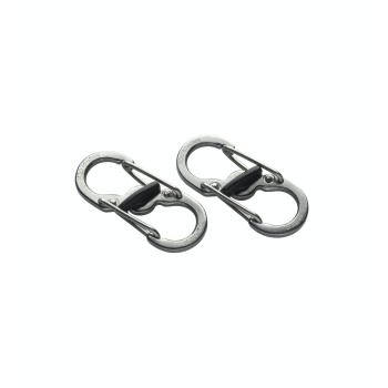 Double-sided stainless steel carabiner with lock S-Biner Microlock, Nite Ize
