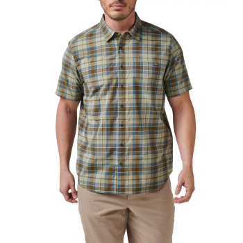 Shirt Wyatt Plaid, 5.11, M, Field Green PLAID
