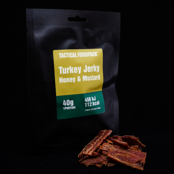 Turkey Jerky Honey and Mustard, 40g, Tactical Foodpack