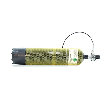 Pressure tank cylinder with gauge and hose, Midland Diving, 7L