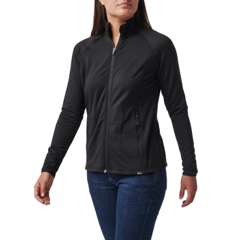 Women's Stratos Zipper Sweatshirt, 5.11, Black, M