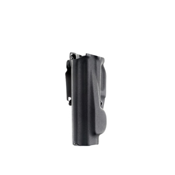 Kydex holster for Glock 43X MOS rail (+collimator), inner, right side, no swtg, black, flushclip 40 mm, RH Holsters