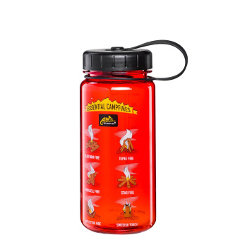 Outdoor bottle Tritan Campfires, Helikon, wide mouth, 550 ml, Red