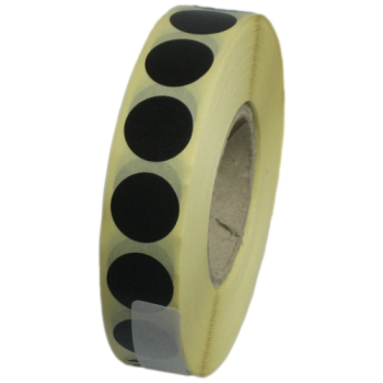 Zálepky na terč černé, 19 mm, 2000 ks