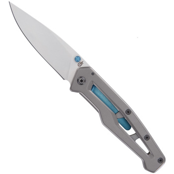 Paralite Folding Knife, Gerber, Silver/blue