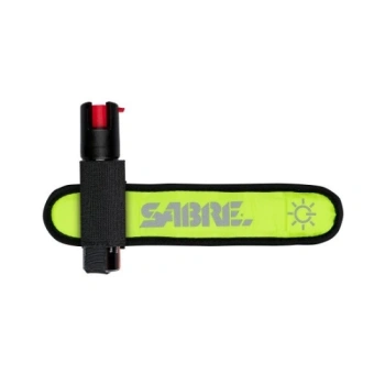 Obranný pepřový gel pro běžce, reflexní LED návlek, Sabre Red, 20 ml