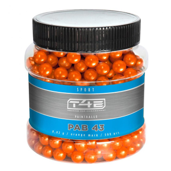 T4E 43 Sport PAB balls orange, Umarex, 500 pcs