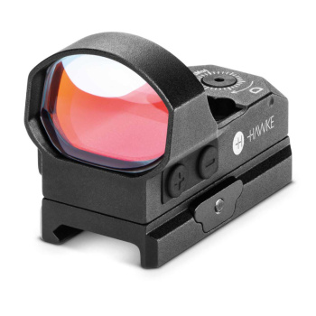 REFLEX “WIDE VIEW” Red Dot Sight, Weaver Mount, Hawke