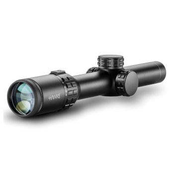 Rifle scope, Frontier 30 FD, 1-8x24, L4A FD fiber dot reticle, 30 mm tube, Hawke