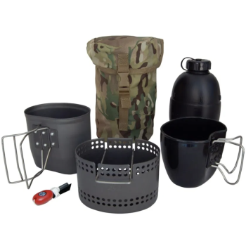 Set na vaření Mk2 The Crusader Cooking Set, 6 ks, černé pouzdo