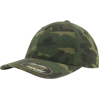 Kšiltovka Flexfit Garment Washed Camo Woodland, Brandit