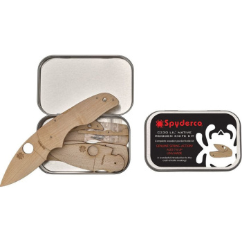 LIL' NATIVE wooden knife making kit, Spydercro