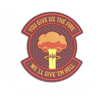3D PVC nášivka "We give 'em hell", 101 INC