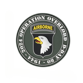 3D PVC nášivka "D-Day 80 101st Airborne", 101 INC