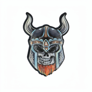 3D UV nášivka "Skull viking", 101 INC