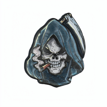 3D UV nášivka "Skull Grim reaper", 101 INC
