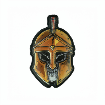 3D UV nášivka "Skull Spartan", 101 INC