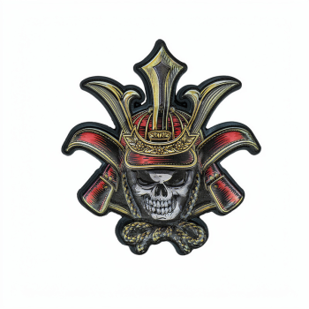 3D UV nášivka "Skull Samurai", 101 INC
