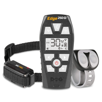 d-control Edge 250R ONE Electronic Training Collar for Dogs with Ring-Shaped Remote Control, Dog Trace