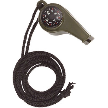 Whistle with compass and thermometer, Mil-Tec