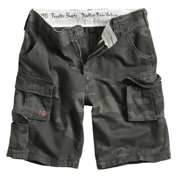 Kraťasy Surplus Trooper Shorts, blackcamo, XL