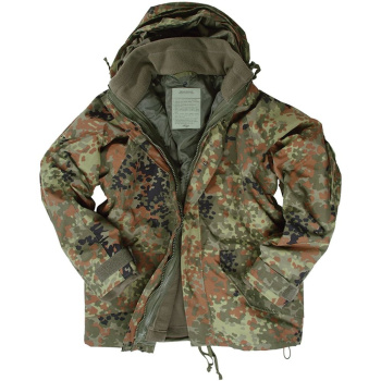 Waterproof functional jacket ECWCS, Mil-Tec, Flecktarn, L