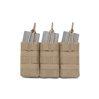 Triple MOLLE Open M4 5.56mm Pouch, Warrior, Coyote, AR15